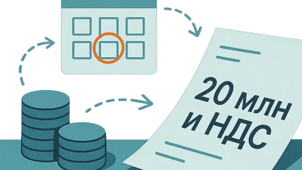 Превышение 20 млн рублей на УСН: НДС начинается с первого числа следующего месяца