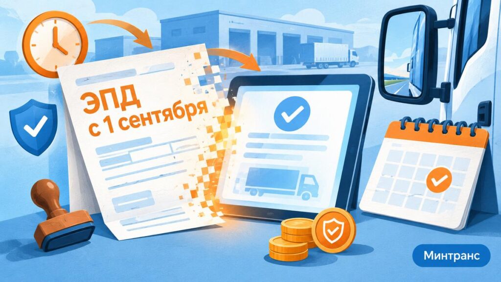 Какие перевозочные документы переходят в электронный вид с 1 сентября 2026 года