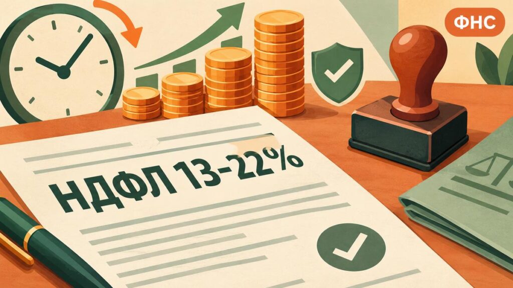 Проект № 617-9: единая прогрессивная шкала НДФЛ 13–22% и рост штрафов