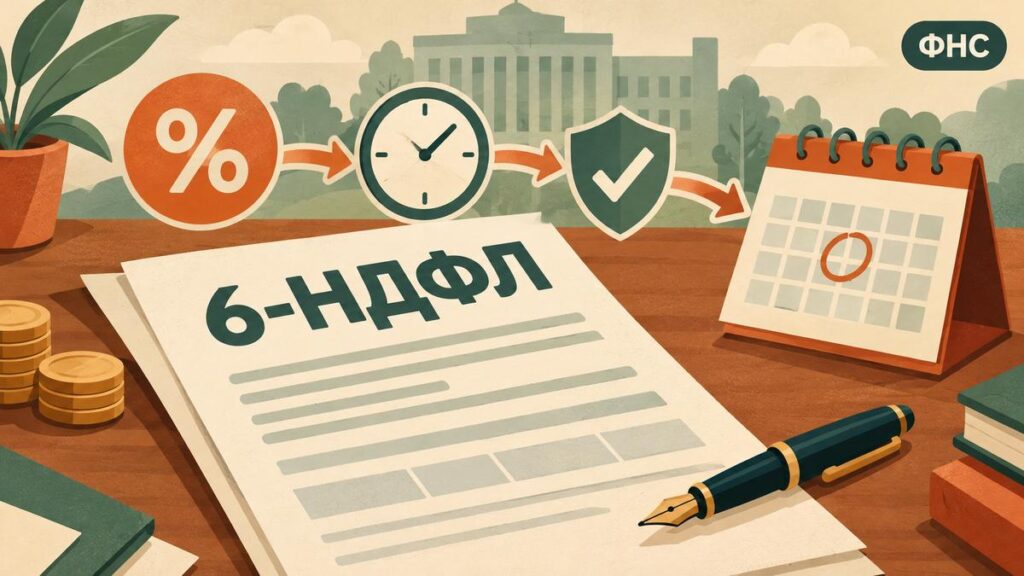 Обновлённую 6-НДФЛ применяют начиная с расчёта за первый квартал 2027 года