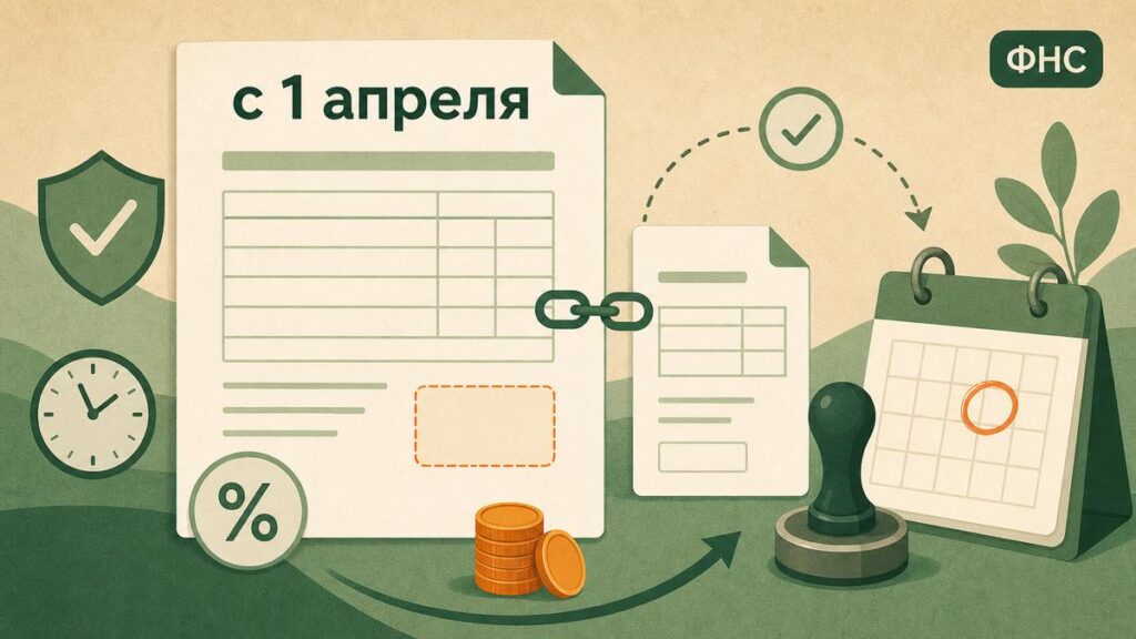 Строка 5б в счёте-фактуре: как связать аванс и отгрузку с 1 апреля 2026 года