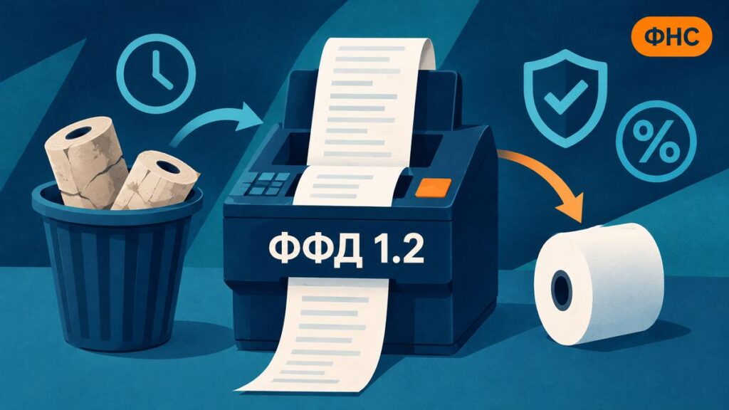 Чеки переводят на единый формат 1.2: ФНС отменяет ФФД 1.05 и 1.1 с 1 сентября 2027 года