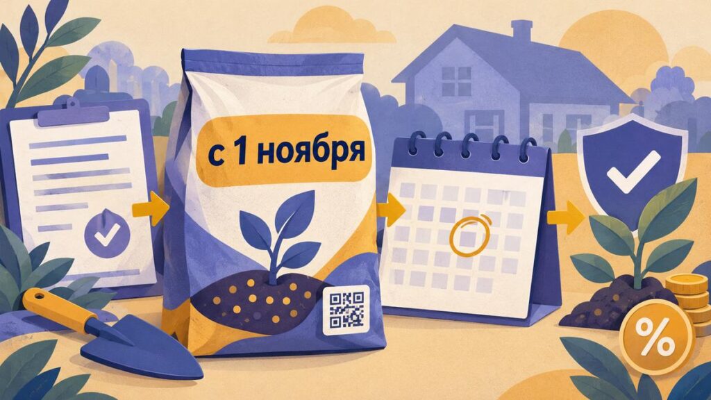 Обязательная маркировка удобрений с 1 ноября 2026 года: сроки для производителей, оптовиков и розницы