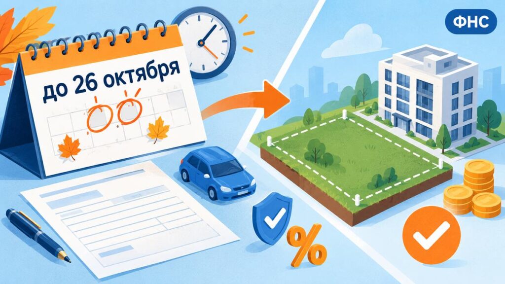 ФНС напомнила срок уведомления по имущественным налогам и уплаты авансов за III квартал 2026 года
