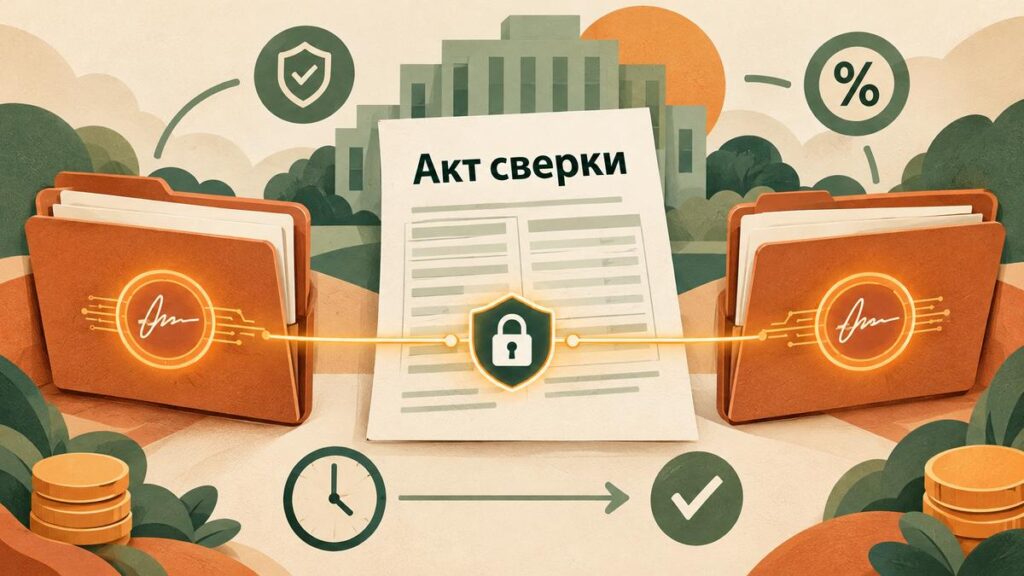 Как оформить и подписать акт сверки в электронном виде
