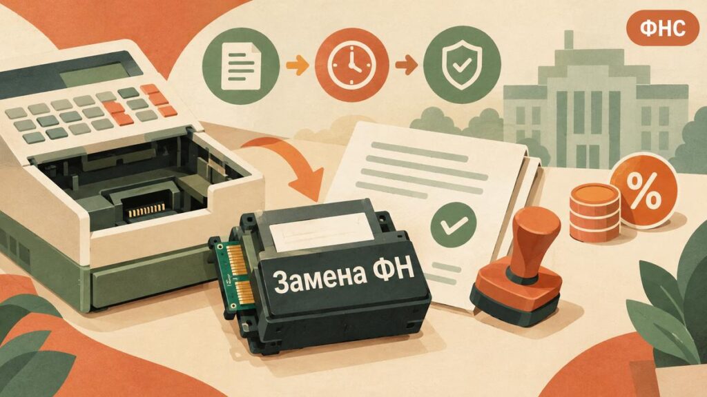 Как заменить фискальный накопитель и перерегистрировать кассу